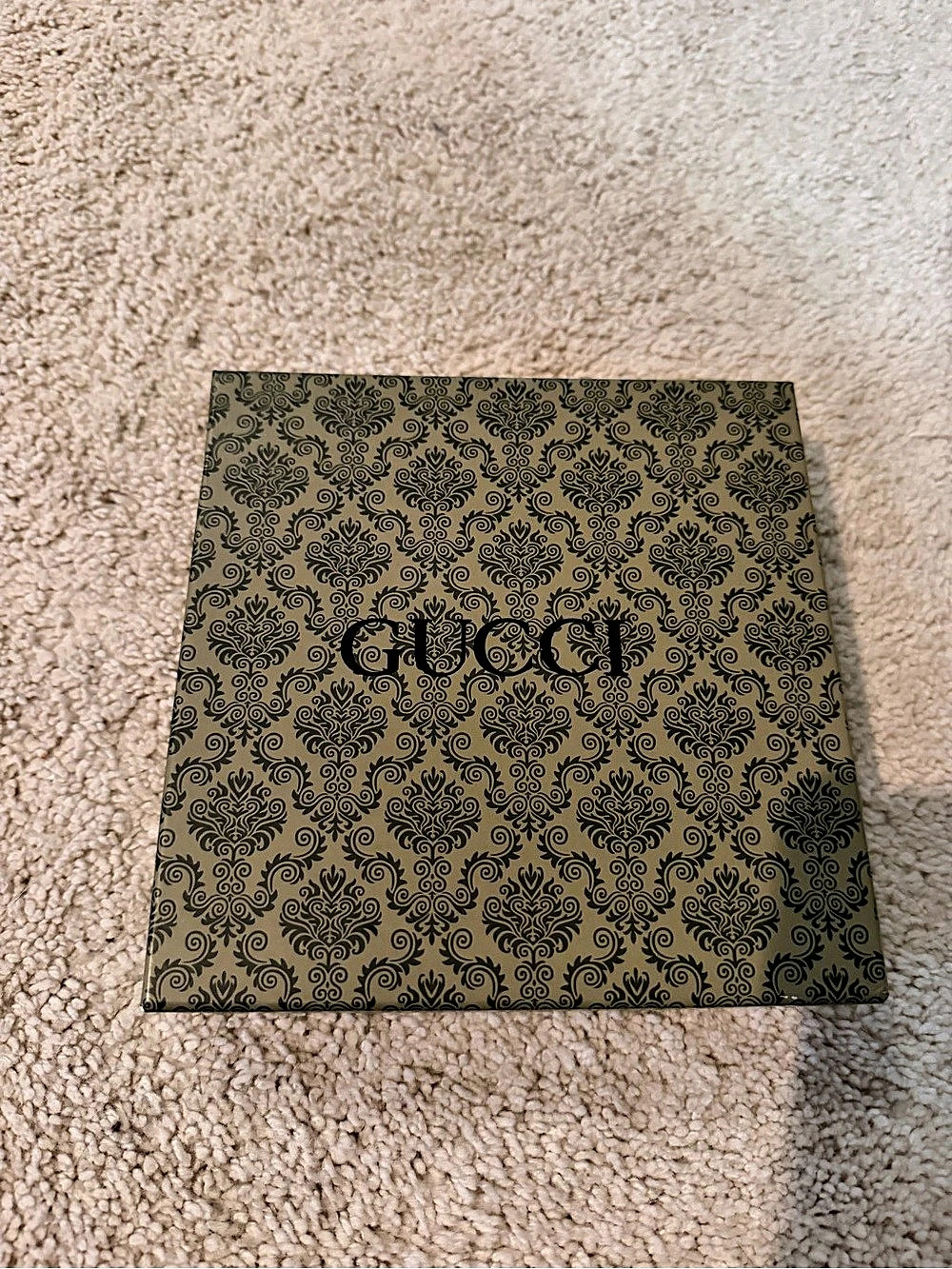Gucci Green Damask Pattern Gift Box